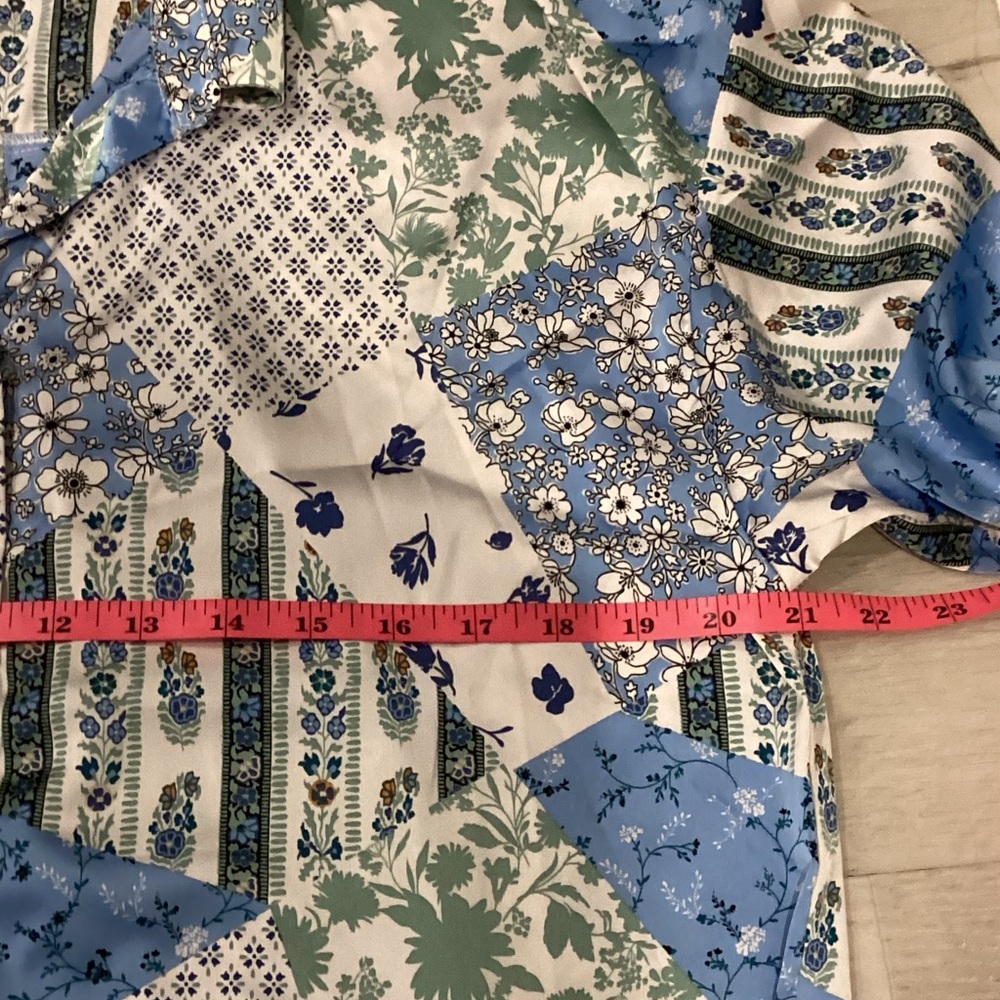 Forever 21 Women's Patchwork Button Down Shirt - … - image 7